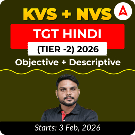 KVS + NVS | Selection Batch | Hindi TGT (Tier -2) 2026 | Online Live + Recorded Classes by Adda247